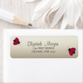 Elegant Funny Cute Ladybugs Label (Insitu)