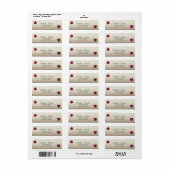 Elegant Funny Cute Ladybugs Label (Full Sheet)