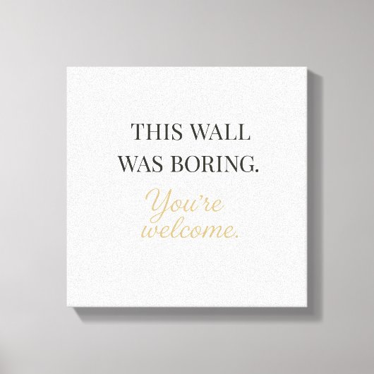 Elegant Funny Wall Canvas – Minimal Decor Art Afdruk (Voorkant)
