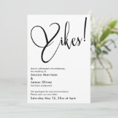 Elegant Funny "Yikes" Uitgesteld Bruiloft Kaart (Staand voorkant)