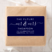 Elegant Future MR en MRS Modern Navy Blue Etiket (Insitu)