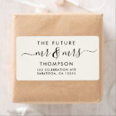 Elegant Future MR en MRS. Script Modern Ivory Etiket (Insitu)