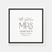 Elegant Future Mrs Bruiloft Papieren Servetten (Voorkant)