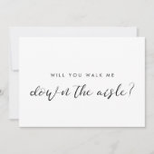 Elegant, ga je me langs de aisle kaart? kaart (Voorkant)