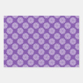 Elegant  gaffel paars mandala patroon inpakpapier vel (Voorkant 2)