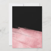 Elegant GALA Bedrijf Roos Gouden Borstel Zwart Kaart (Achterkant)