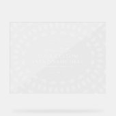 Elegant Gala Business Transparant Acryl Teken Acryl Bord (Voorkant)