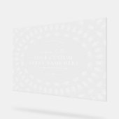 Elegant Gala Business Transparant Acryl Teken Acryl Bord (Hoek)