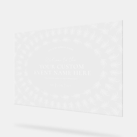 Elegant Gala Business Transparant Acryl Teken Acryl Bord (Hoek)