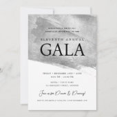 Elegant GALA Company Zilveren Borstel Kaart (Voorkant)