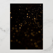 Elegant Galaxy Agate Geode Pink & Gold Wedding Folie Uitnodiging (Achterkant)