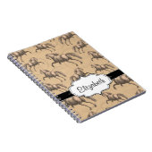 Elegant Galloping Spanish Horse Notitieboek (Rechterzijde)