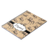 Elegant Galloping Spanish Horse Notitieboek (Linkerzijde)