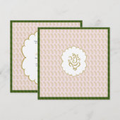 Elegant Ganesh Pastel kleuren Indische bruiloft Kaart (Voorkant / Achterkant)