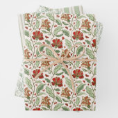 Elegant Garden Flowers and Butterflies Set Inpakpapier Vel (In situ)