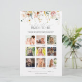 Elegant Garden Flowers Floral Vrijgezellenfeest Ga (Staand voorkant)