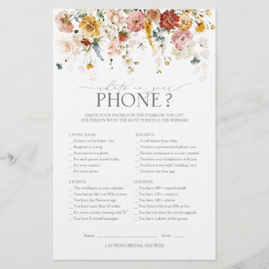 Elegant Garden Flowers Floral Vrijgezellenfeest Ga (Voorkant)