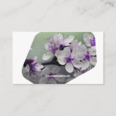 Elegant Garden Flowers Visitekaartje (Achterkant)