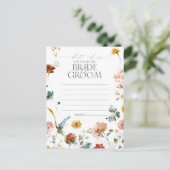 Elegant Garden Flowers Waterverf Date Ideeën Briefkaart (Staand voorkant)