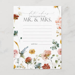 Elegant Garden Flowers Waterverf Date Ideeën Briefkaart