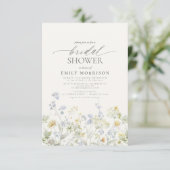 Elegant Garden Flowers Waterverf Vrijgezellenfeest Kaart (Staand voorkant)