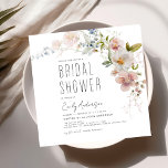 Elegant Garden Flowers Waterverf Vrijgezellenfeest Kaart<br><div class="desc">Minimalistisch Wildflower Boho Elegant en Modern Script Vrijgezellenfeest for Autumn (Herfst),  Winter,  Spring of Summer Invitations - omvat prachtige en elegante scripttypografie voor de speciale Bride die voor de viering van de bruiloft moet zijn.</div>