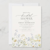 Elegant Garden Flowers Waterverf Vrijgezellenfeest Kaart (Voorkant)