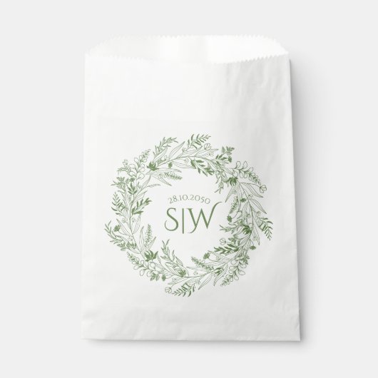 Elegant Garden-Inspired Wedding Bedankzakje (Voorkant)