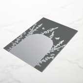 Elegant Garden Leaves en Butterflies Wedding Folie Uitnodiging (Gedraaid)