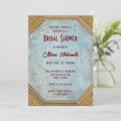 Elegant Garden Party Rococo Vrijgezellenfeest Kaart (Staand voorkant)