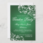 Elegant Garden Party Rozen Green Kaart (Voorkant)