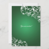 Elegant Garden Party Rozen Green Kaart (Achterkant)