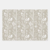 Elegant Garden Reverie Botanical Inpakpapier Vel (Voorkant 3)