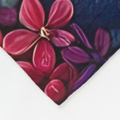 "Elegant Garden Stream - Levendige Bloemenkunst" Fleece Deken (Hoek)