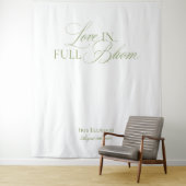 Elegant Garden Tea Bridal Shower Backdrops Banner Wandkleed (In situ)