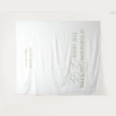 Elegant Garden Tea Vrijgezellenfeest Achtergronden Wandkleed (Voorkant (horizontaal))