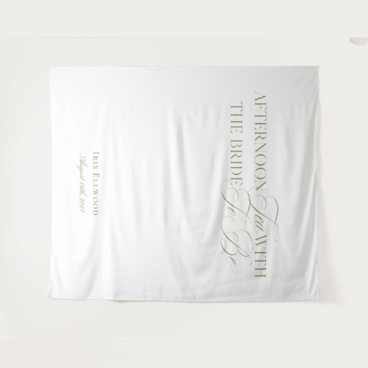 Elegant Garden Tea Vrijgezellenfeest Achtergronden Wandkleed (Voorkant (horizontaal))