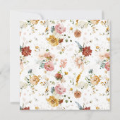 Elegant Garden Waterverf Floral Girl Baptism Invi Kaart (Achterkant)