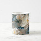 Elegant Gardenia bloemenpatroon Koffiemok (Center)