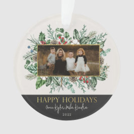Elegant Garland Familie Foto kerstversiering Ornament