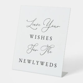 Elegant gastboek trouwbord | Gelieve het boek te t Reclamebord Met Voetstuk