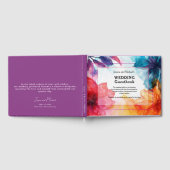 😍 Elegant gastenboek Anemone Dreamscape bruiloft (Volledig)