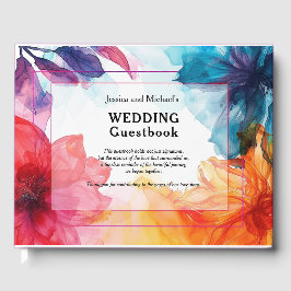 😍 Elegant gastenboek Anemone Dreamscape bruiloft