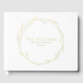 Elegant gastenboek Botanische krans Folie gastenbo (Voorkant)