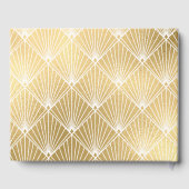 Elegant Gatsby Art Deco 1920's Gold Wedding Gastenboek (Achterkant)