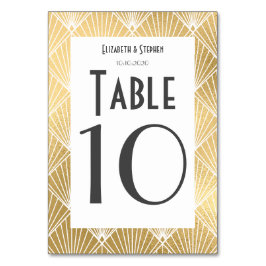 Elegant Gatsby Deco 1920's bruiloft Kaart