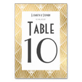 Elegant Gatsby Deco 1920's bruiloft Kaart (Achterkant)