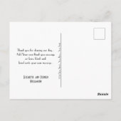 Elegant Gatsby Deco 1920's Foto Wedding Thankyou Briefkaart (Achterkant)