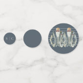 Elegant Gay Bruiloft Twee Grooms Kostuums Bow Stro Confetti (Achterkanten)