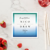 Elegant Gay Man Pride Bruiloft Servet (Insitu)